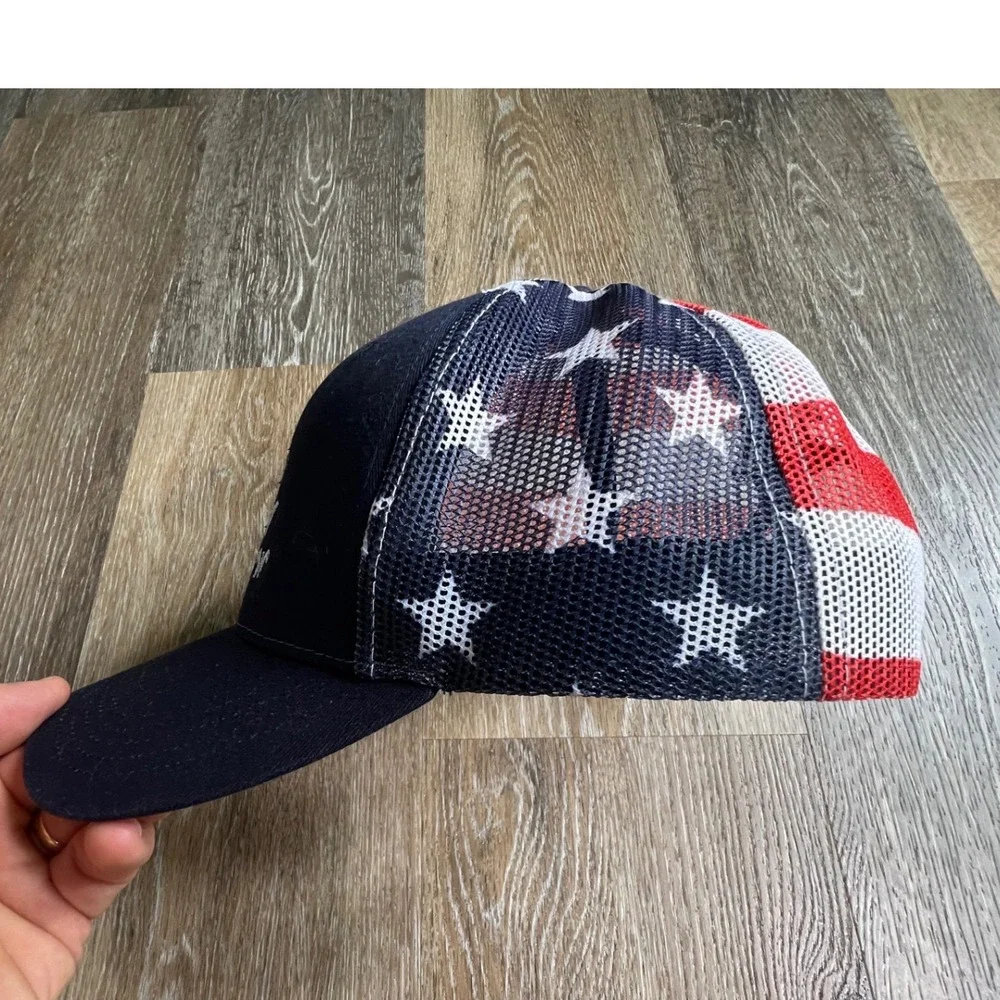 Kati Sportcap Trucker Hat Unisex OSFM Navy Red White Pirate Skull Coordinates